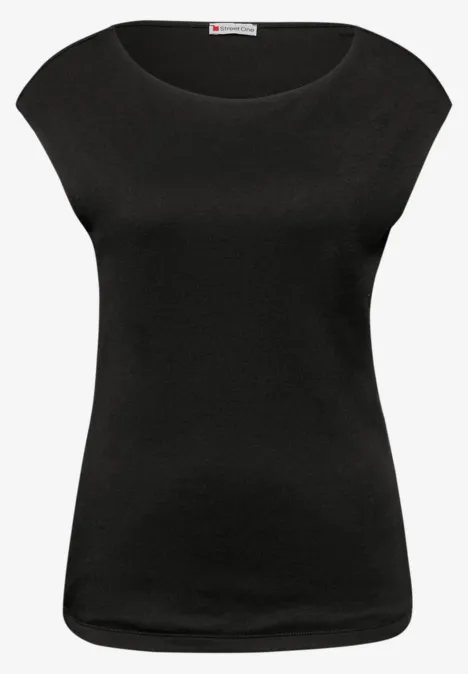 Basic Shirt mit Boatneck im 2er-Pack off white/black Basic Shirt mit Boatneck im 2er-Pack off white/black