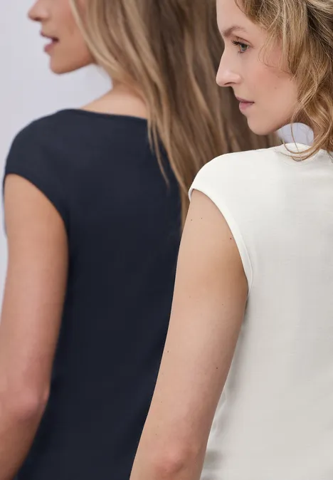 T-shirts basiques en pack de 2 off white/shadowed navy T-shirts basiques en pack de 2 off white/shadowed navy