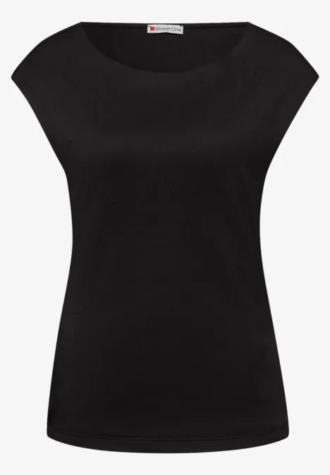 Basic Shirt mit Boatneck im 2er-Pack black/dark clouded blush Basic Shirt mit Boatneck im 2er-Pack black/dark clouded blush