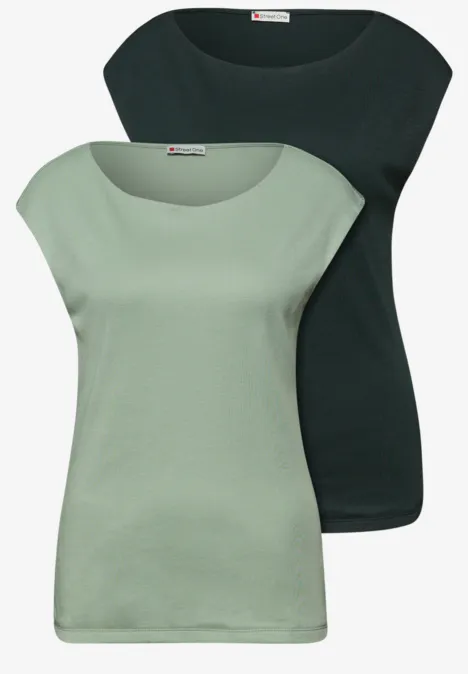 T-shirts basiques en pack de 2 mint leaf/deep bound green T-shirts basiques en pack de 2 mint leaf/deep bound green