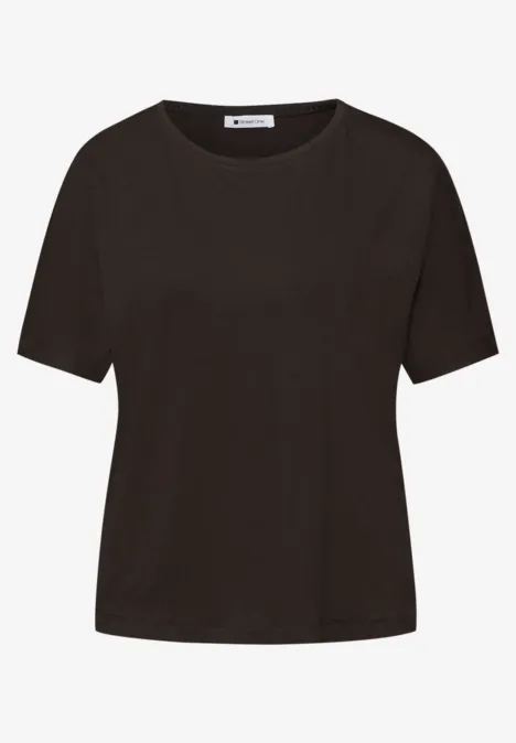 Basic Shirt met schouders espresso brown Basic Shirt met schouders espresso brown