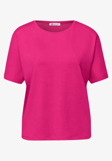 Basic Shirt met schouders magenta dream Basic Shirt met schouders magenta dream