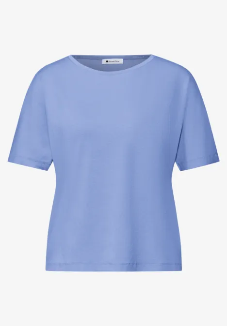 Basic Shirt met schouders drift blue Basic Shirt met schouders drift blue
