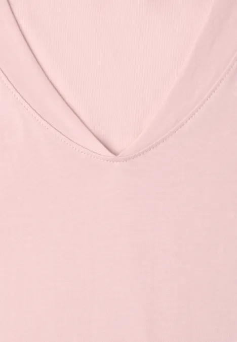 Dropped Shoulder Shirt mit V-Neck minimal rose Dropped Shoulder Shirt mit V-Neck minimal rose