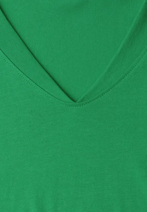 Chemise à épaules tombantes et col en V ever green Chemise à épaules tombantes et col en V ever green