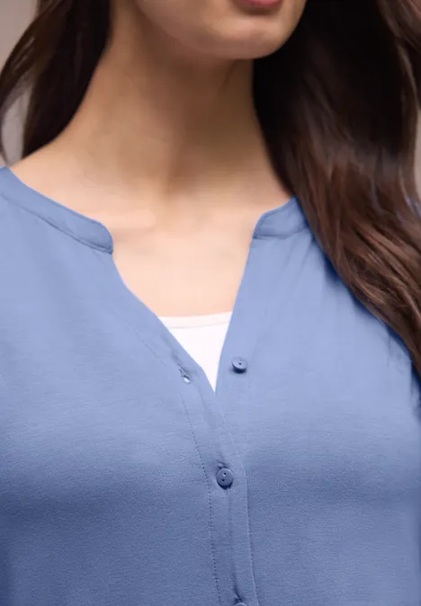 Chemise à épaules tombantes, style tunique drift blue Chemise à épaules tombantes, style tunique drift blue