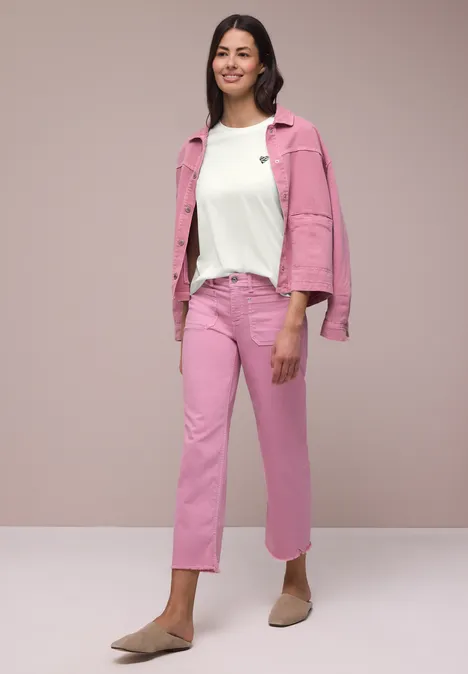 T-shirt à col rond avec détail en forme de cœur off white T-shirt à col rond avec détail en forme de cœur off white