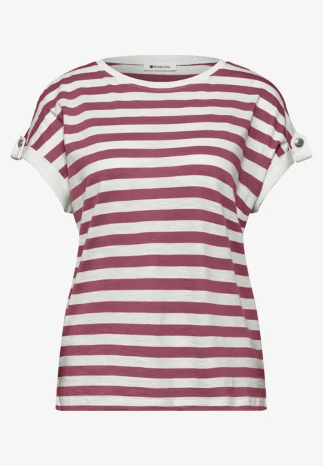 Chemise à rayures dropped shoulder dark clouded blush Chemise à rayures dropped shoulder dark clouded blush