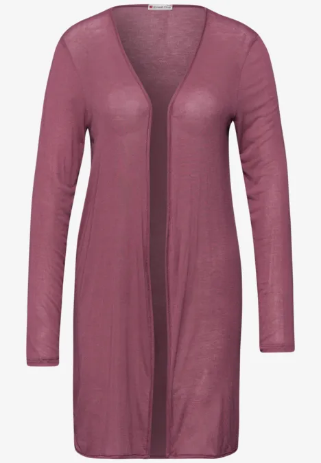 Jas met lange mouwen en een open pasvorm dark clouded blush