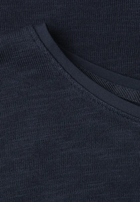 Kurzarm Shirt mit U-Boot-Ausschnitt shadowed navy Kurzarm Shirt mit U-Boot-Ausschnitt shadowed navy