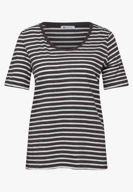 Shirt met ronde V-hals in een pak van 2 espresso brown Shirt met ronde V-hals in een pak van 2 espresso brown