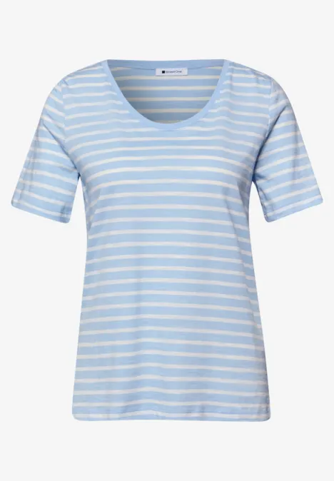 Lot de 2 T-shirts avec encolures arrondies en V calm blue