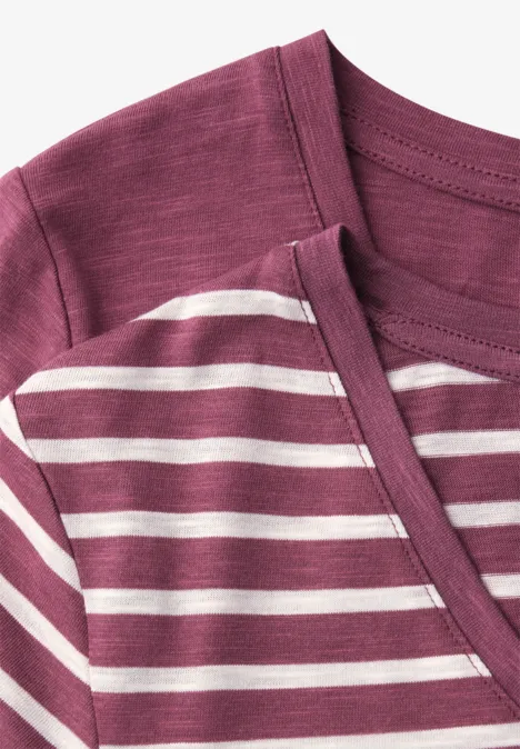 Lot de 2 T-shirts avec encolures arrondies en V dark clouded blush Lot de 2 T-shirts avec encolures arrondies en V dark clouded blush