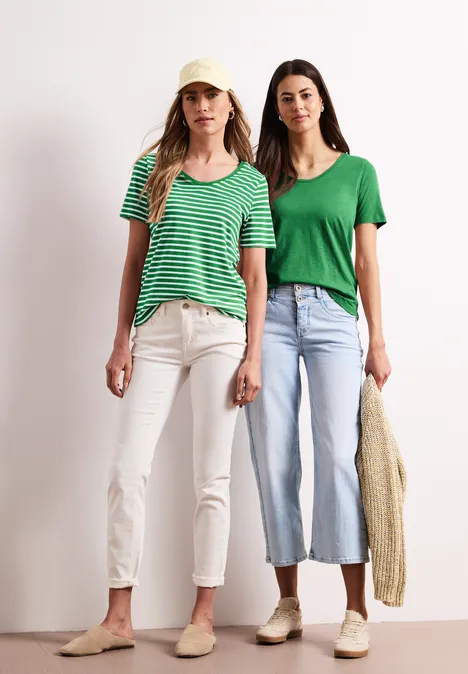 Lot de 2 T-shirts avec encolures arrondies en V ever green Lot de 2 T-shirts avec encolures arrondies en V ever green