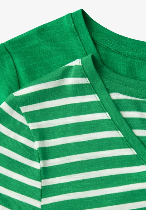 Lot de 2 T-shirts avec encolures arrondies en V ever green Lot de 2 T-shirts avec encolures arrondies en V ever green