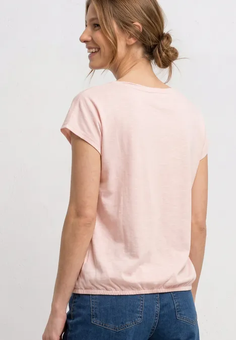 Shirt mit Rundhals und Raffung minimal rose Shirt mit Rundhals und Raffung minimal rose