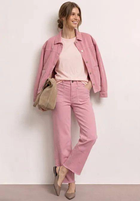 Shirt mit Rundhals und Raffung minimal rose Shirt mit Rundhals und Raffung minimal rose