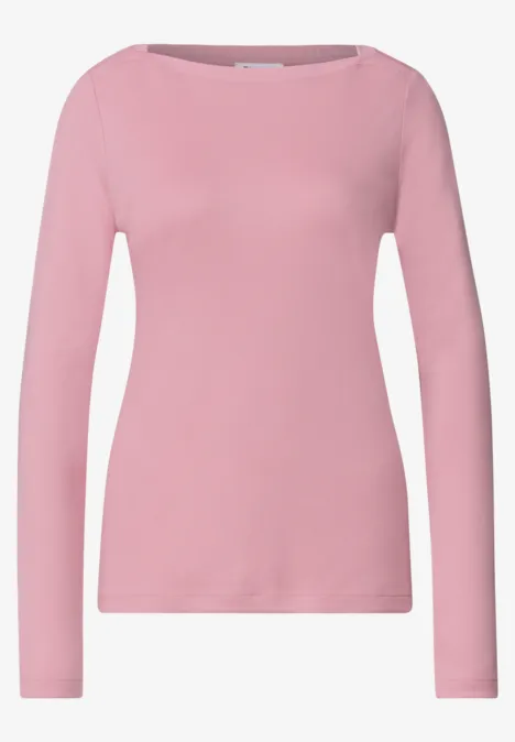 Roze shirt met lange mouwen