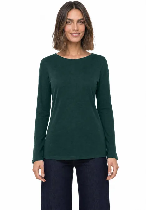2-pack shirts met lange mouwen en ronde hals shadow teal/eucalyptus green
