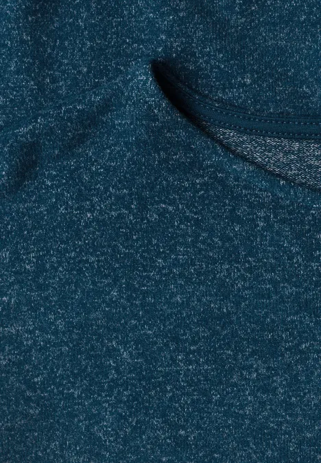 Texture de tissu chiné bleu foncé avec motif subtil