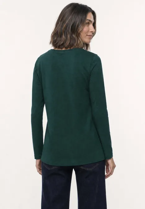 Lot de 2 t-shirts à manches longues et col bateau shadow teal/eucalyptus green