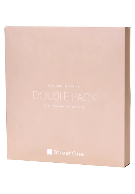 2-pack shirts met lange mouwen en boothals berry maroon/quiet rose