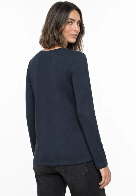 Lot de 2 t-shirts à manches longues et encolure bateau darkest blue/clay sand