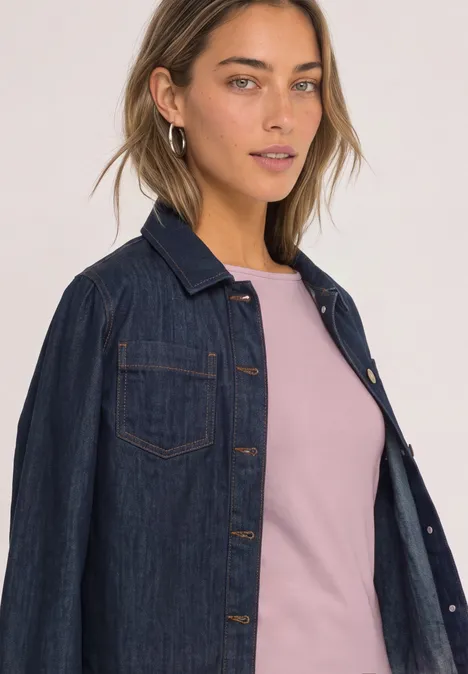 Basic shirt met boothals quiet rose Basic shirt met boothals quiet rose