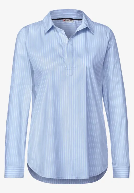 Longbluse mit Streifenmuster sublime blue
