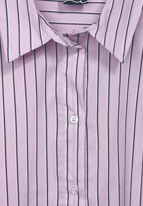 Office Streifenbluse soft pure lilac