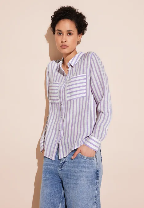 Gestreepte blouse smell of lavender Gestreepte blouse smell of lavender
