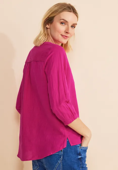 Bluse aus Leinenmischung smell of rose