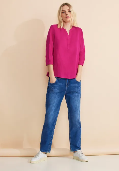 Bluse aus Leinenmischung smell of rose