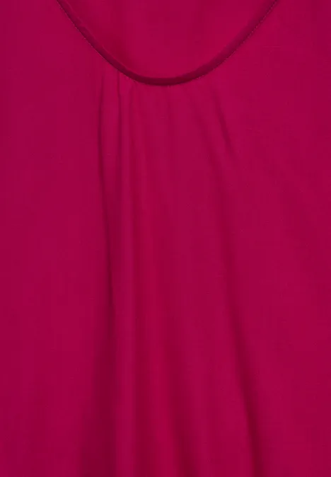 Viskose Bluse firefly red