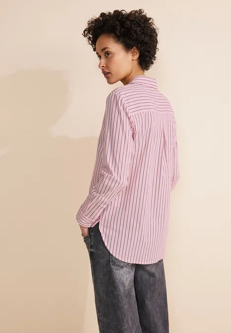 Streifen Hemdbluse soft legend rose