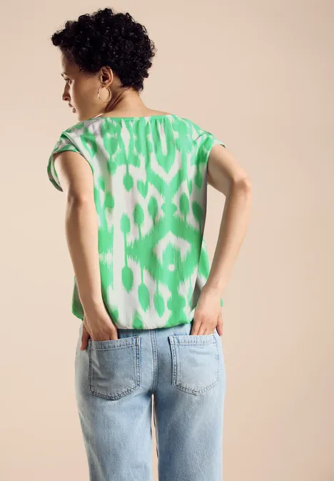 Viskose Bluse soft grass green