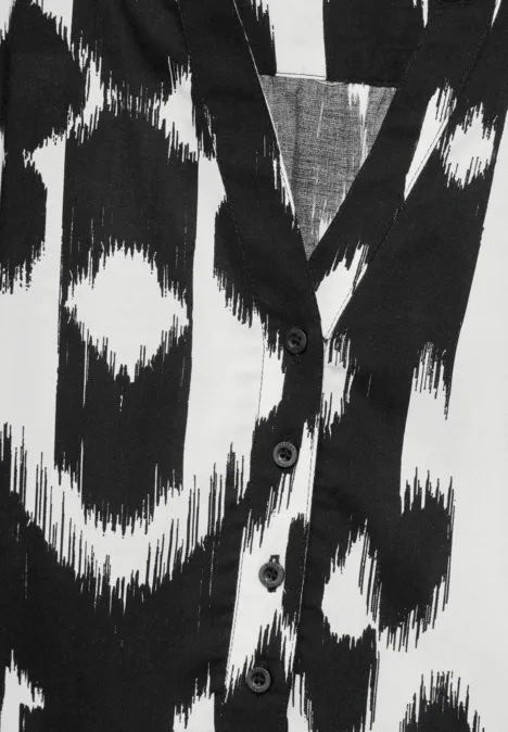 Blouse met grafische print Black Blouse met grafische print Black