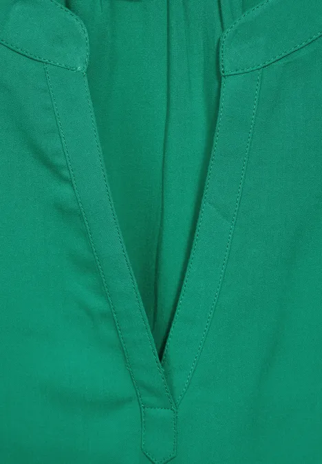 Blusenshirt in Unifarbe fresh spring green