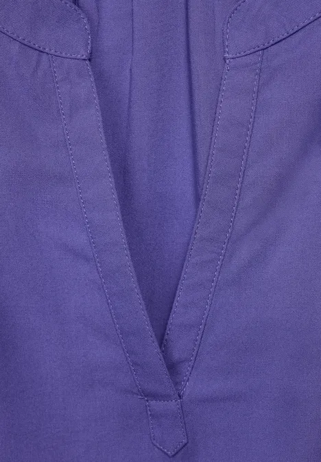 Blusenshirt in Unifarbe elderflower purple