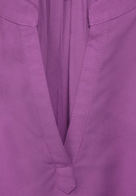 Blusenshirt in Unifarbe orchid lilac
