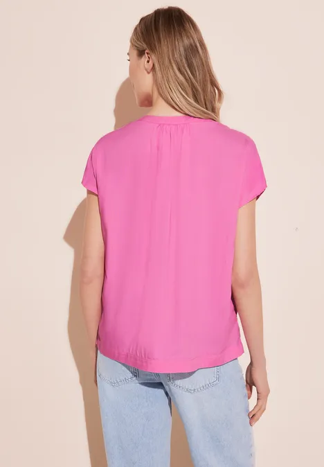 Blusenshirt in Unifarbe blush pink