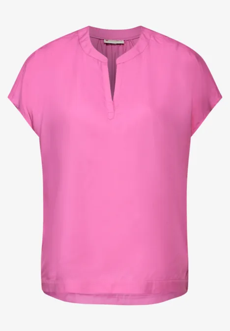 Blusenshirt in Unifarbe blush pink