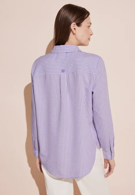 Chemisier rayé shiny lilac
