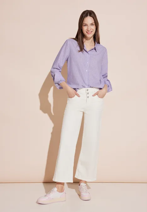 Chemisier rayé shiny lilac