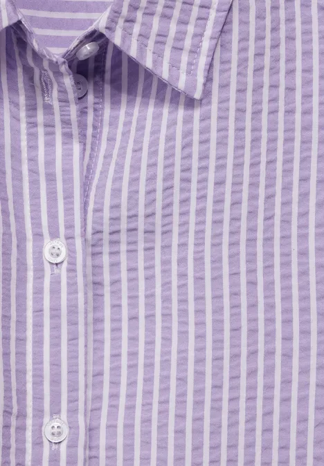 Chemisier rayé shiny lilac