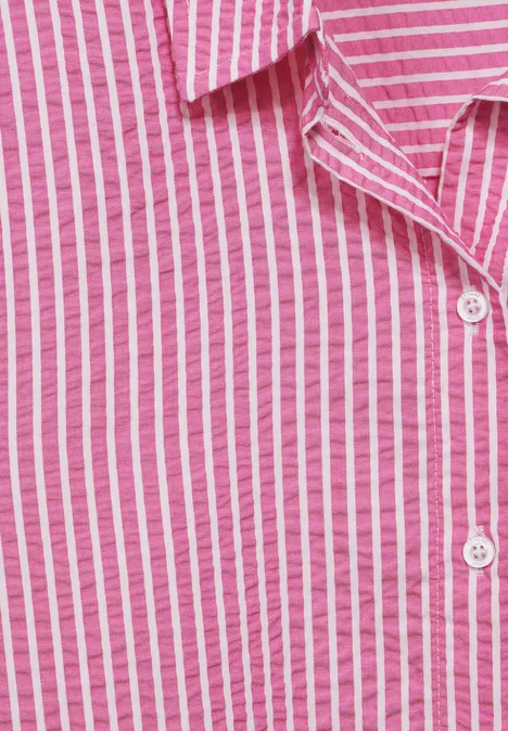 Gestreifte Bluse magnolia pink
