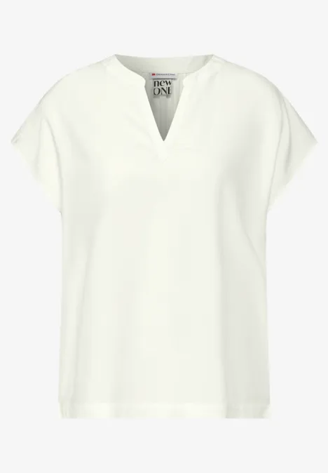 Viskose Blusenshirt off white
