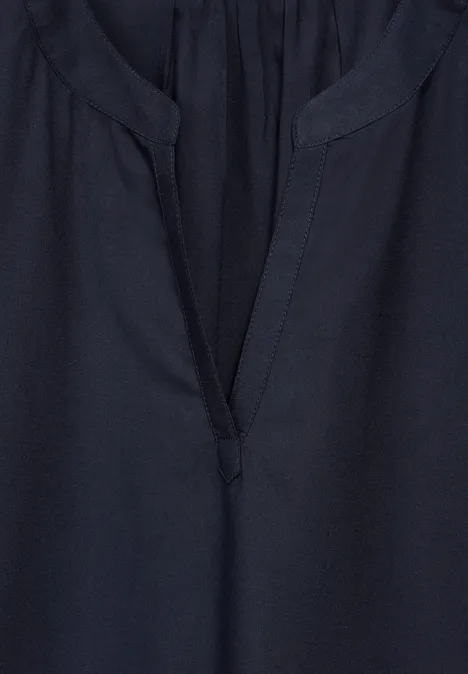 Viskose Blusenshirt deep blue