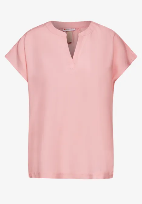Viskose Blusenshirt fun peach
