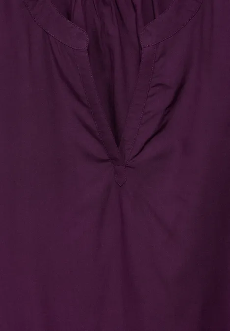 Viskose Blusenshirt dark berry purple